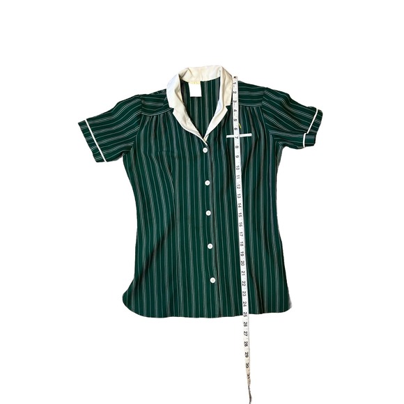 Vintage McDonald's Uniform Top Crest 1983 Size‎ 6 Green USA Made - Picture 4 of 8